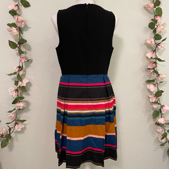 NWT Trina Turk Colorful Striped A-line Dress - Picture 3 of 5